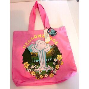 Yellowstone National Park Pink Canvas Tote Bag Urban Outfitters Original Tags